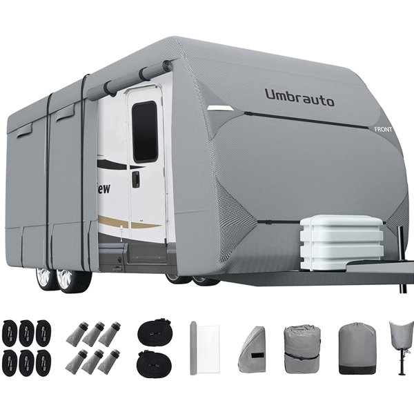 Umbrauto RV Cover Umbrauto Upgraded 7 Layers Top Camper Cover Travel